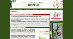 Desktop Screenshot of gaertnerei-strickler.de