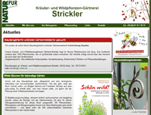 Tablet Screenshot of gaertnerei-strickler.de